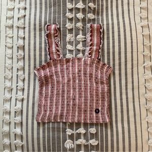 hollister smocked tank